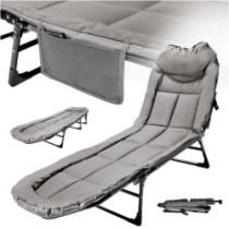 LUARO pat de călătorie pliant pat de camping crap comerț portabil ușor 200x64cm