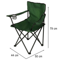 Scaun de pescuit pliabil pentru plajă LUARO verde