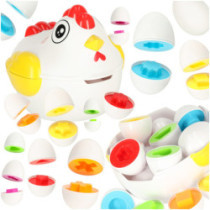 Puzzle educational sortator potrivire forme ou 10 buc gaina