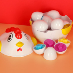 Puzzle educational sortator potrivire forme ou 10 buc gaina