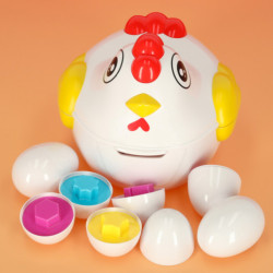Puzzle educational sortator potrivire forme ou 10 buc gaina