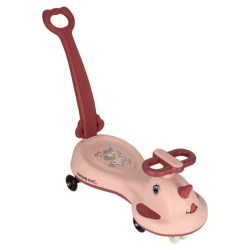 LED Swing FIX S1 trotineta gravitațională cu mâner roz max. 65 kg