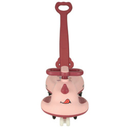 LED Swing FIX S1 trotineta gravitațională cu mâner roz max. 65 kg