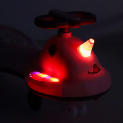 LED Swing FIX S1 trotineta gravitațională cu mâner roz max. 65 kg