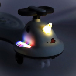 LED Swing FIX S1 trotineta gravitațională cu mânere gri max. 65 kg