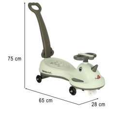 LED Swing FIX S1 trotineta gravitațională cu mânere gri max. 65 kg