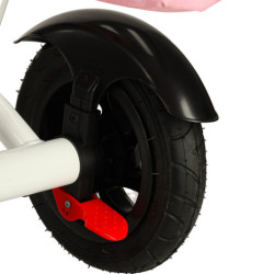 Triciclu Fix V3 triciclu 3 în 1 cărucior bicicletă roată cu rotire liberă 360 roz