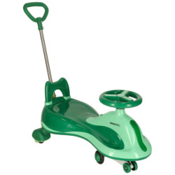 Trotineta gravitațională LED Swing FIX S2 cu mâner verde max. 100 kg