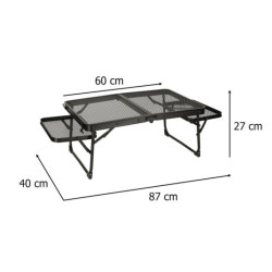 LUARO masă de camping pentru turiști 87 x 60 x 40 x 27 cm