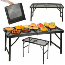 Masă de camping LUARO masă pliabilă 80 x 40 x 66 x 37 cm