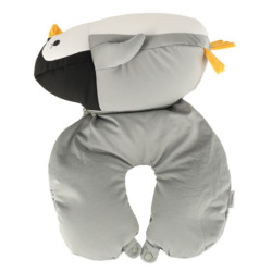 Perna de calatorie 2in1 pentru gat in masina avion pinguin mascota