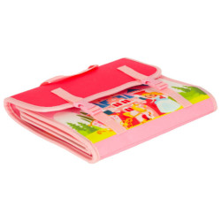 Tablele senzoriale Montessori pentru manipulare pe rucsac roz