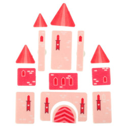 Tablele senzoriale Montessori pentru manipulare pe rucsac roz