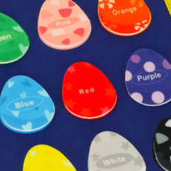 Plansa senzoriala de manipulare Montessori pe rucsac albastru