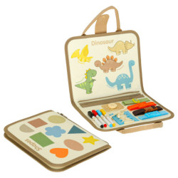 Plăci manipulative senzoriale Montessori pentru dinozaur caz