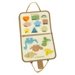 Plăci manipulative senzoriale Montessori pentru dinozaur caz