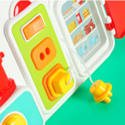Tablă senzorială de manipulare Montessori ceas de bucătărie lumină și sunet