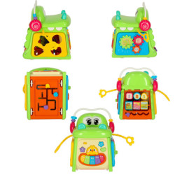 Cub sortor educativ cu pian crocodil 4în1