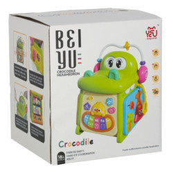 Cub sortor educativ cu pian crocodil 4în1