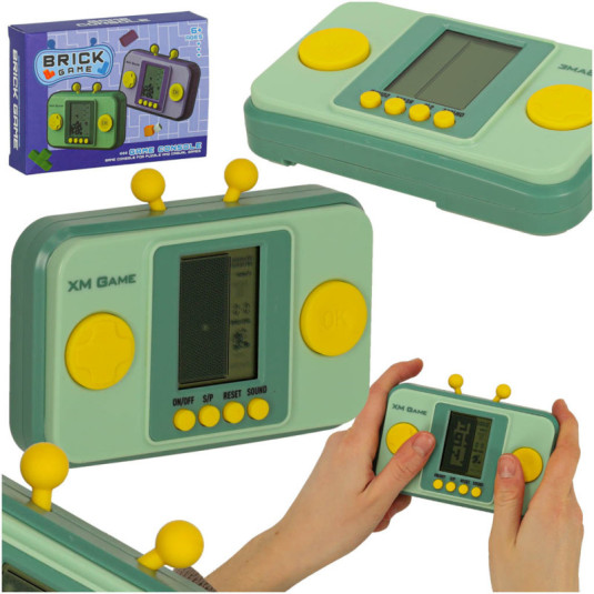 Consolă portabilă pentru jocuri arcade electronice verde