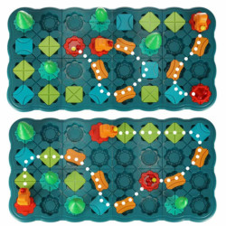 Puzzle joc pe masă labirint cale de obstacole 56 piese