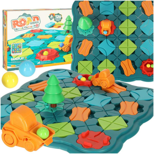 Puzzle joc de masă labirint curs cu obstacole 28 piese