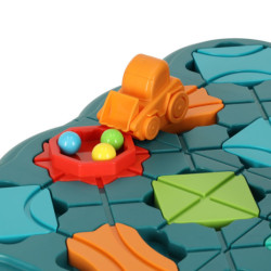 Puzzle joc de masă labirint curs cu obstacole 28 piese
