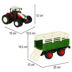 Tractor agricol RC cu remorcă 2.4G 3.7V 500mAh