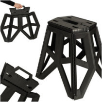 Scaun pliabil Scaun turistic negru Scaun camping portabil 39,5 cm negru