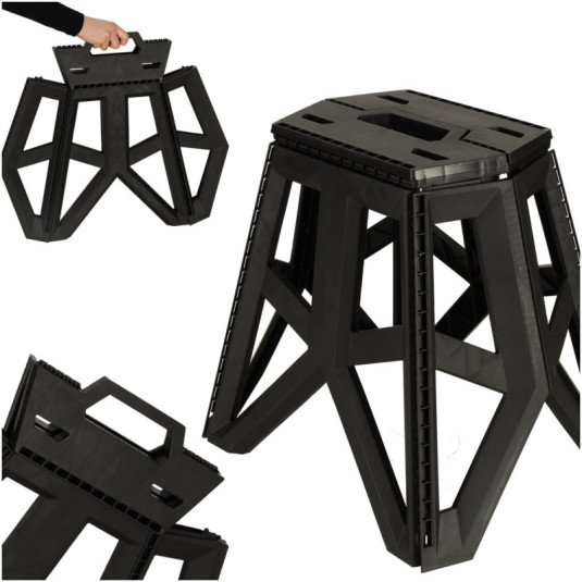 Scaun pliabil Scaun turistic negru Scaun camping portabil 39,5 cm negru