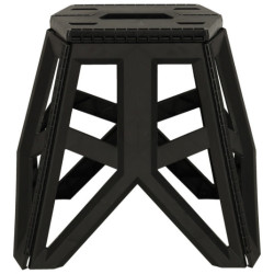 Scaun pliabil Scaun turistic negru Scaun camping portabil 39,5 cm negru
