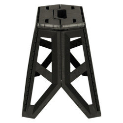 Scaun pliabil Scaun turistic negru Scaun camping portabil 39,5 cm negru