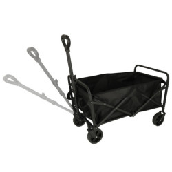 Cărucior de plajă pliabil cărucior turistic cu rotire 360 cu mâner telescopic