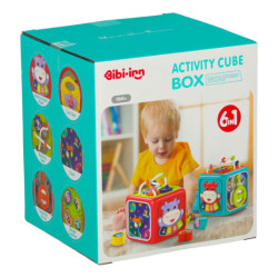 Cub educativ pian interactiv 6in1 Bibi-inn albastru
