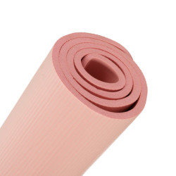 Covoraș de antrenament yoga gimnastică fitness gros 1,5 cm roz + husă