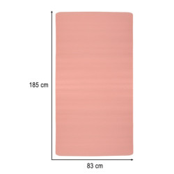 Covoraș de antrenament yoga gimnastică fitness gros 1,5 cm roz + husă