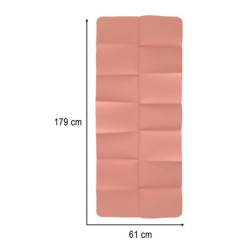 Saltea yoga pliabilă 183x61x0,4 cm roz