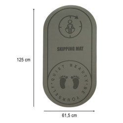 Saltea antifonica pentru exercitii yoga 127x63x0,6 cm neagra