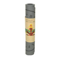 Saltea antifonica pentru exercitii yoga 127x63x0,6 cm neagra