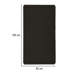 Covoraș pentru exerciții yoga gros 185x80x1,5 cm negru