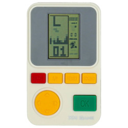 Consolă de jocuri portabilă electronică albă
