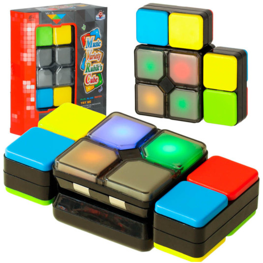 Cub puzzle de joc arcade cu LED