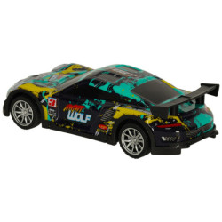 Mașină de curse RC albastră și verde