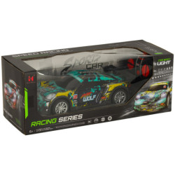 Mașină de curse RC albastră și verde