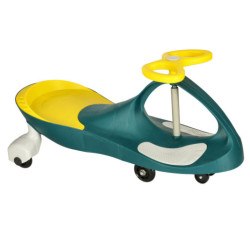 Pista de curse cu gravitație cu roți LED luminoase verde galben