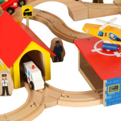 Locomotivă de tren din lemn oraș 69el