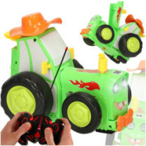 Tractor RC tractor săltăreț dansator sunet verde