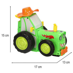 Tractor RC tractor săltăreț dansator sunet verde