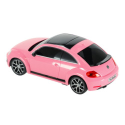 Mașină cu telecomandă 1:24 Volkswagen Beetle roz