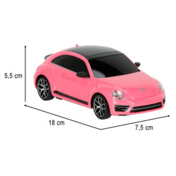Mașină cu telecomandă 1:24 Volkswagen Beetle roz